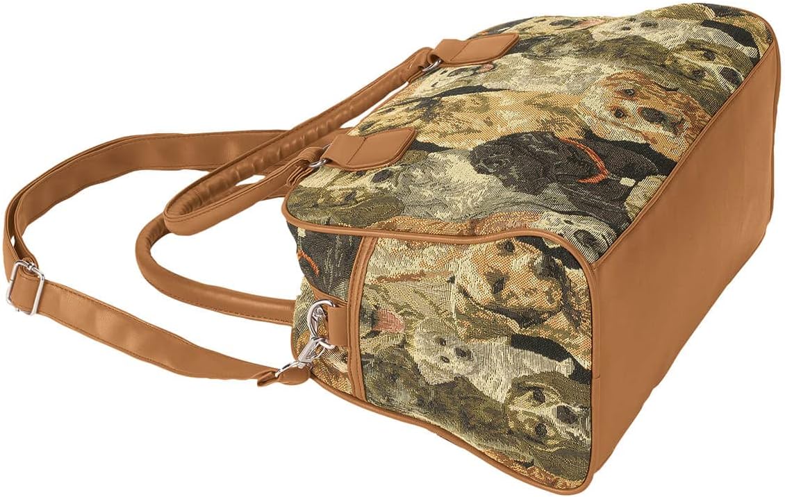 Animal Tapestry Barrel Handbag