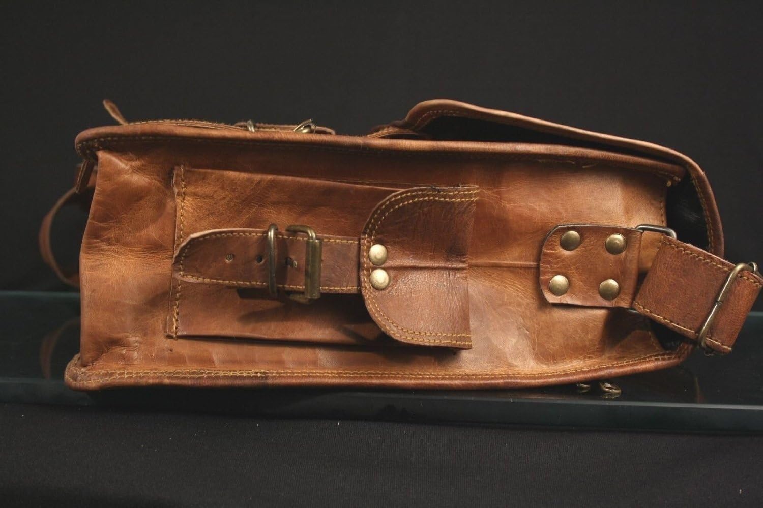 Flash Deals - 60% OFF Handmadecraft Leather Unisex Real Leather Messenger Bag for Laptop Briefcase Satchel Best Seller Handmadecraft Leather Unisex Real Leather Messenger Bag for Laptop Briefcase Satchel