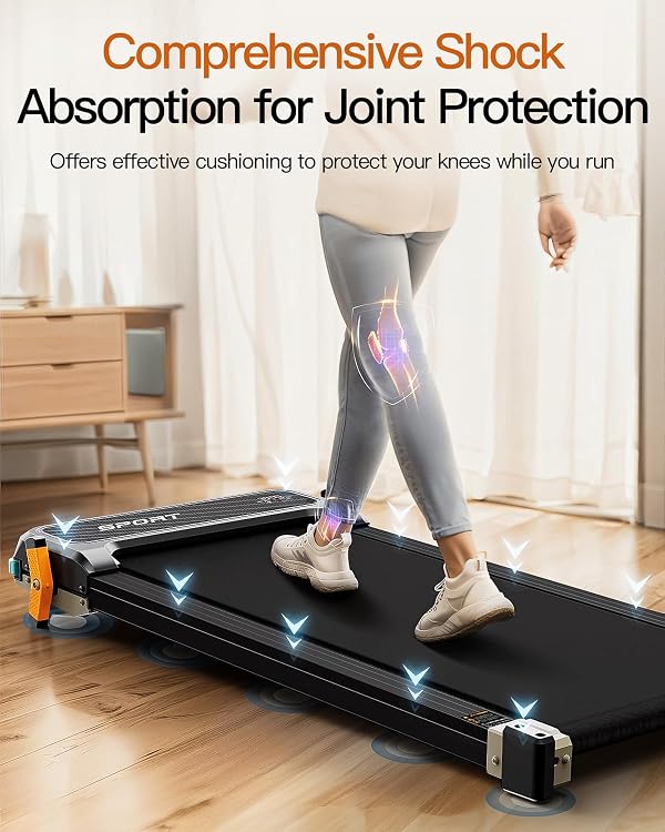 FUNRAY Versatile Walking Pad Treadmill with Incline - Dual-Sided Under Desk Treadmill with Foot Massage,2 in 1 Walking Pad for Home/Office, Portable Compact Treadmills with 330LBS Weight Capacity by FUNRAY - Image 5