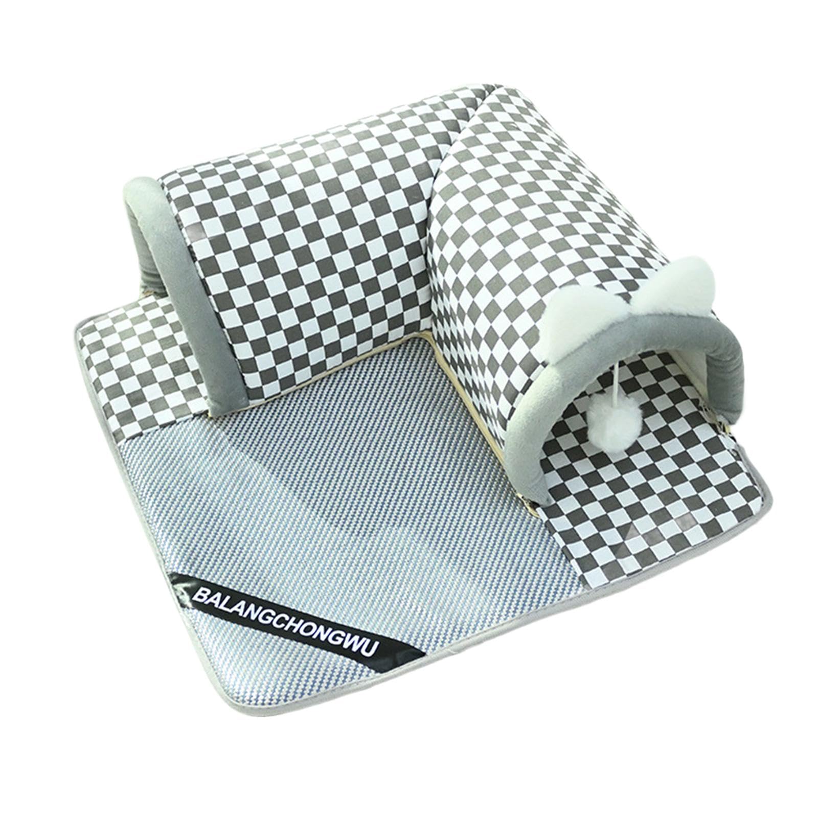 Tunnel/cachette pour Chat, Léger, avec Balle, pour Chinchillas, Lapins, Petits Animaux, Hérissons et Chats D'intérieur, Moyen