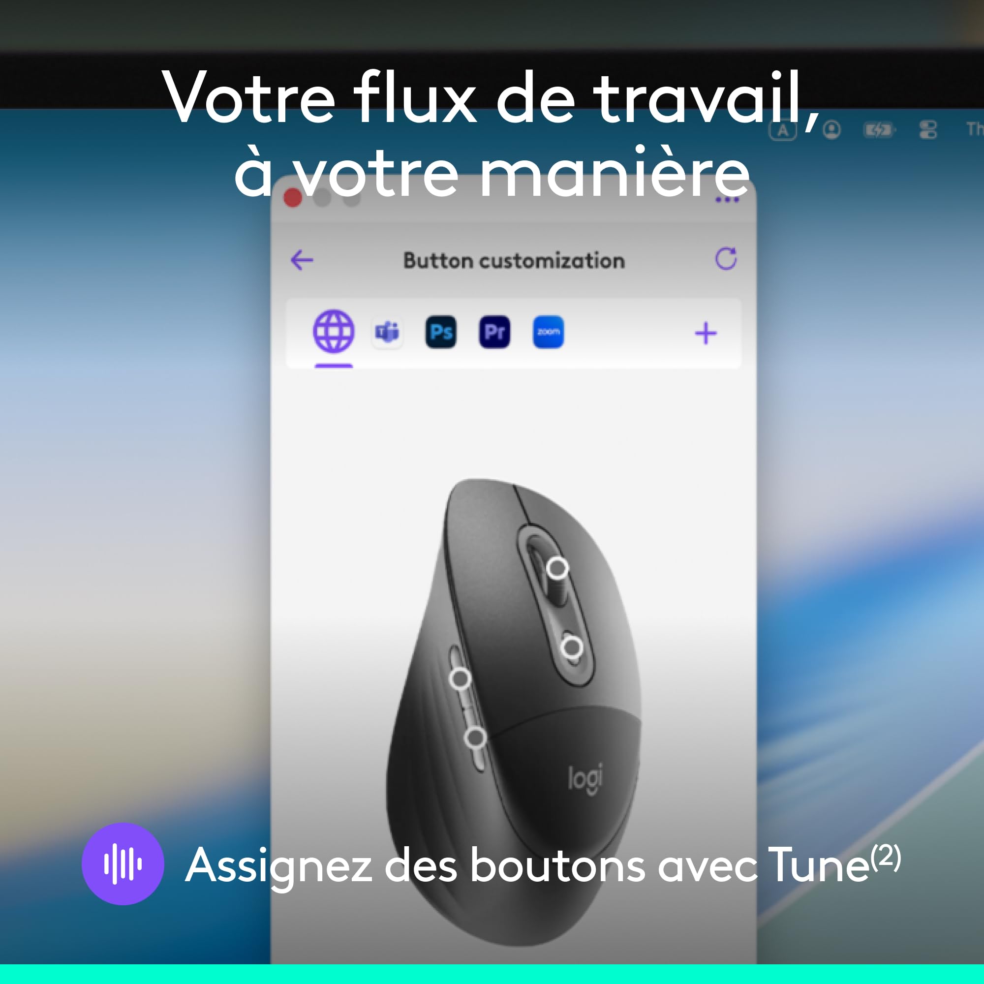 Logitech Signature Comfort Plus M850 L for Business, Souris sans Fil, Design profilé avec Repose-Poignets, clics Silencieux, récepteur sécurisé/Bluetooth, Windows/Mac/ChromeOS/Linux/iPadOS - Graphite