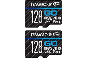 TEAMGROUP GO CARD 128GB X 2 PACK MICRO SDXC UHS-I U3 V30...
