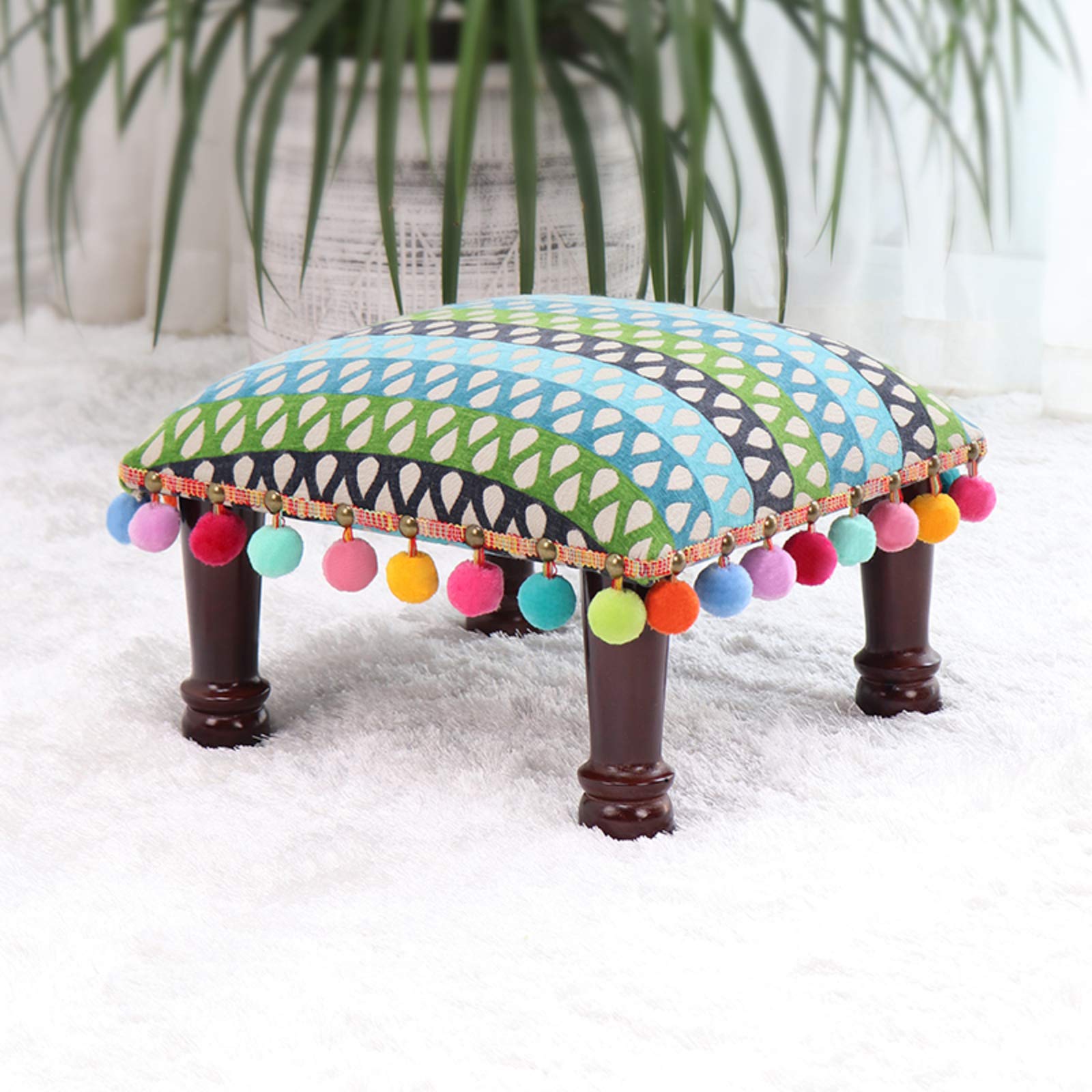 Pouf américain bohème curcuma pour sublimer la décoration du salon