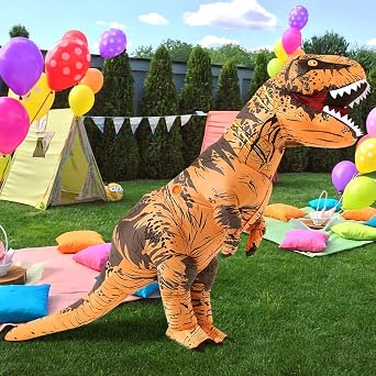 8 Colour Halloween Inflatable Dinosaur Costume Adult Fancy Dinosaur Suit Blow up Trex Costume