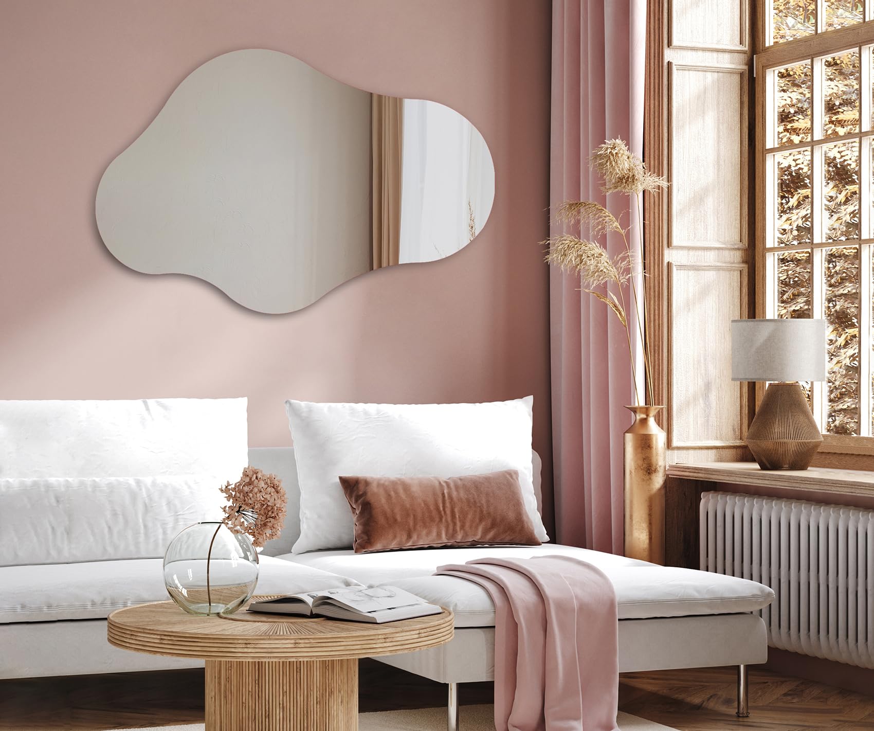 A ARTFORMA Specchio 94x54 cm CHM221 x58, LED, Illuminazione | su Misura, moderno specchi con illuminazione, retroilluminato, CHM221