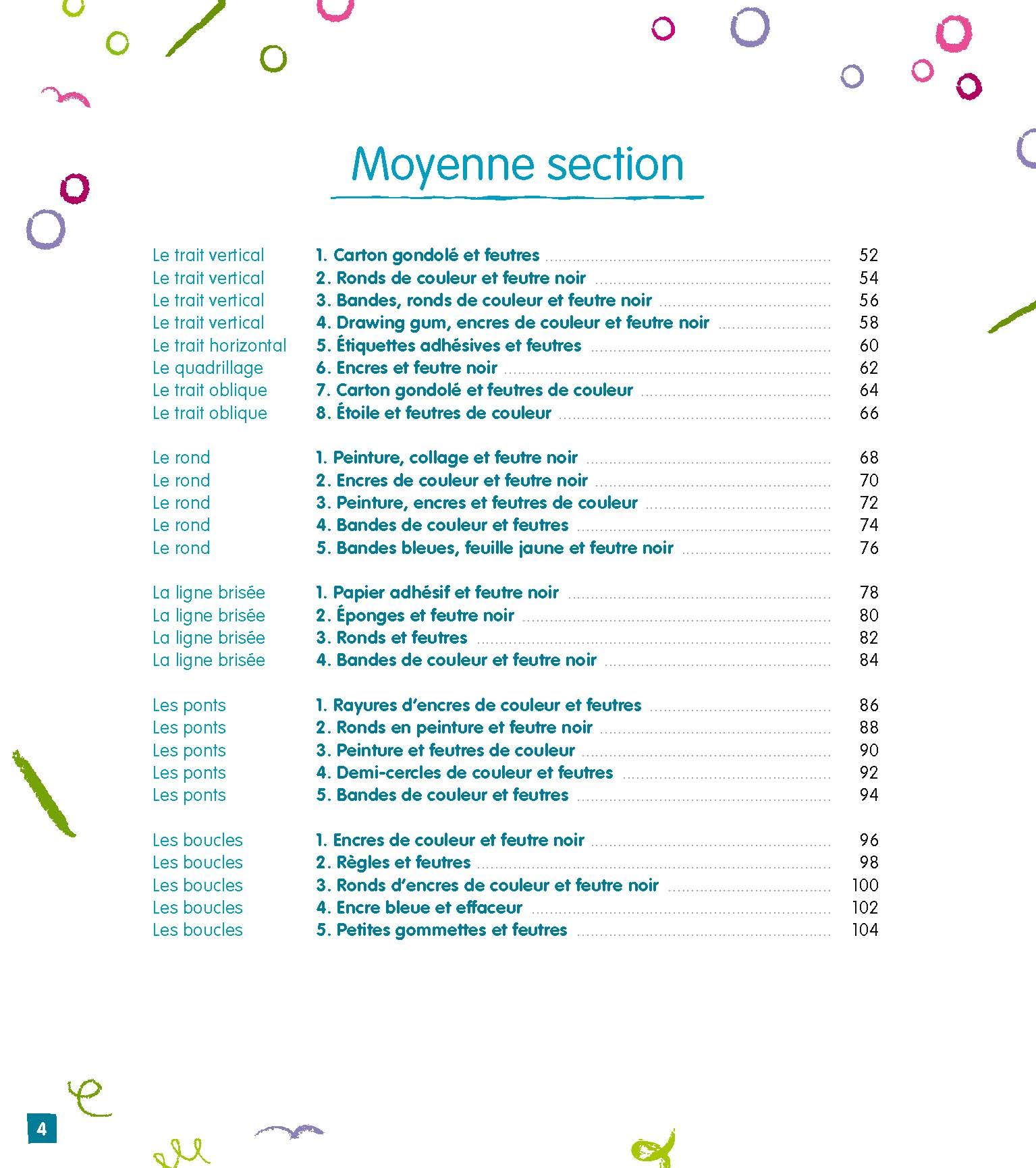 Ateliers graphiques PS - MS - GS
