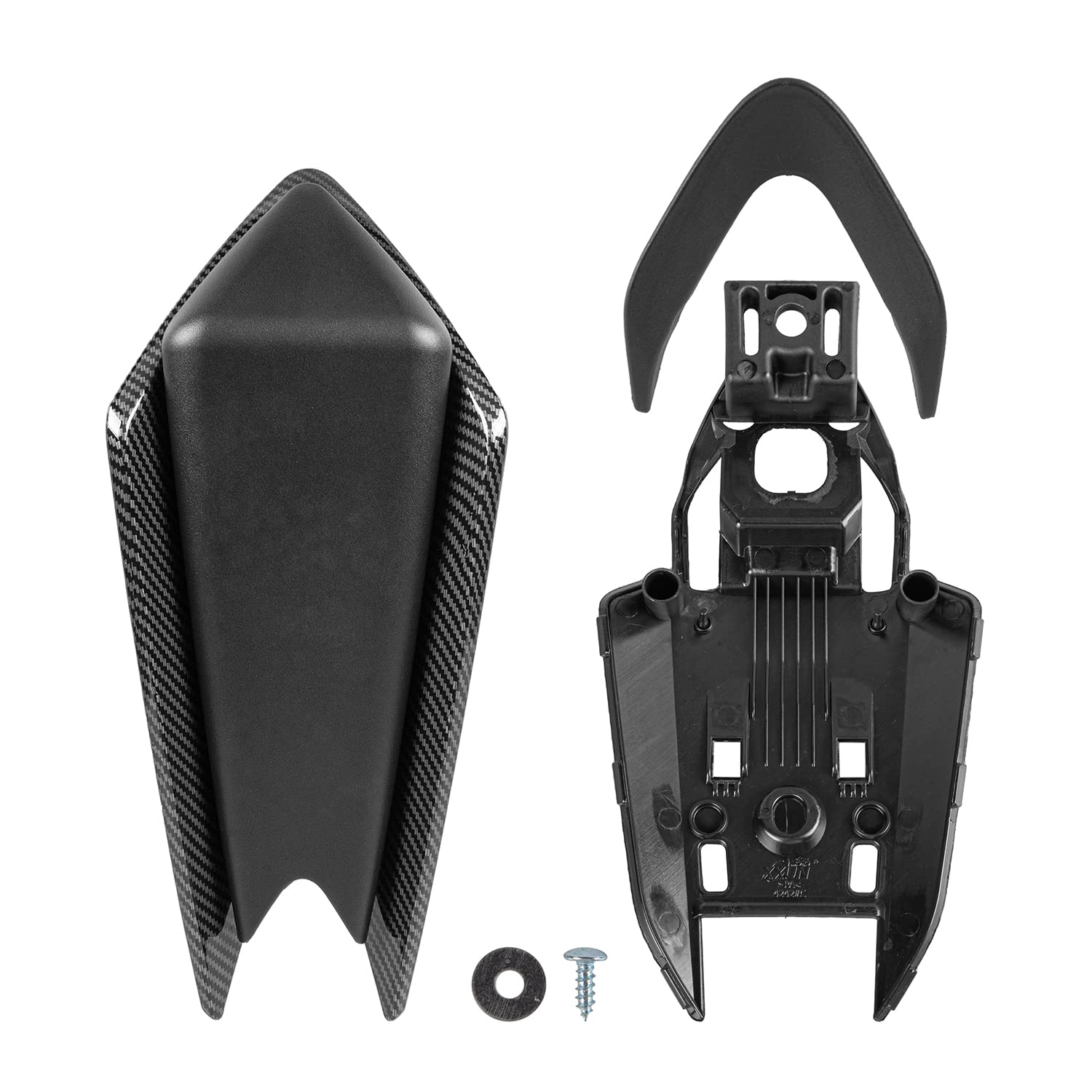 Copri carena per sedile posteriore moto compatibile con RS660 RS 660 Tuono 660 (2020-2023) RSV4 RS V4 1100 (2021-2023) Coprisedile singolo passeggero (Aspetto fibra di carbonio)
