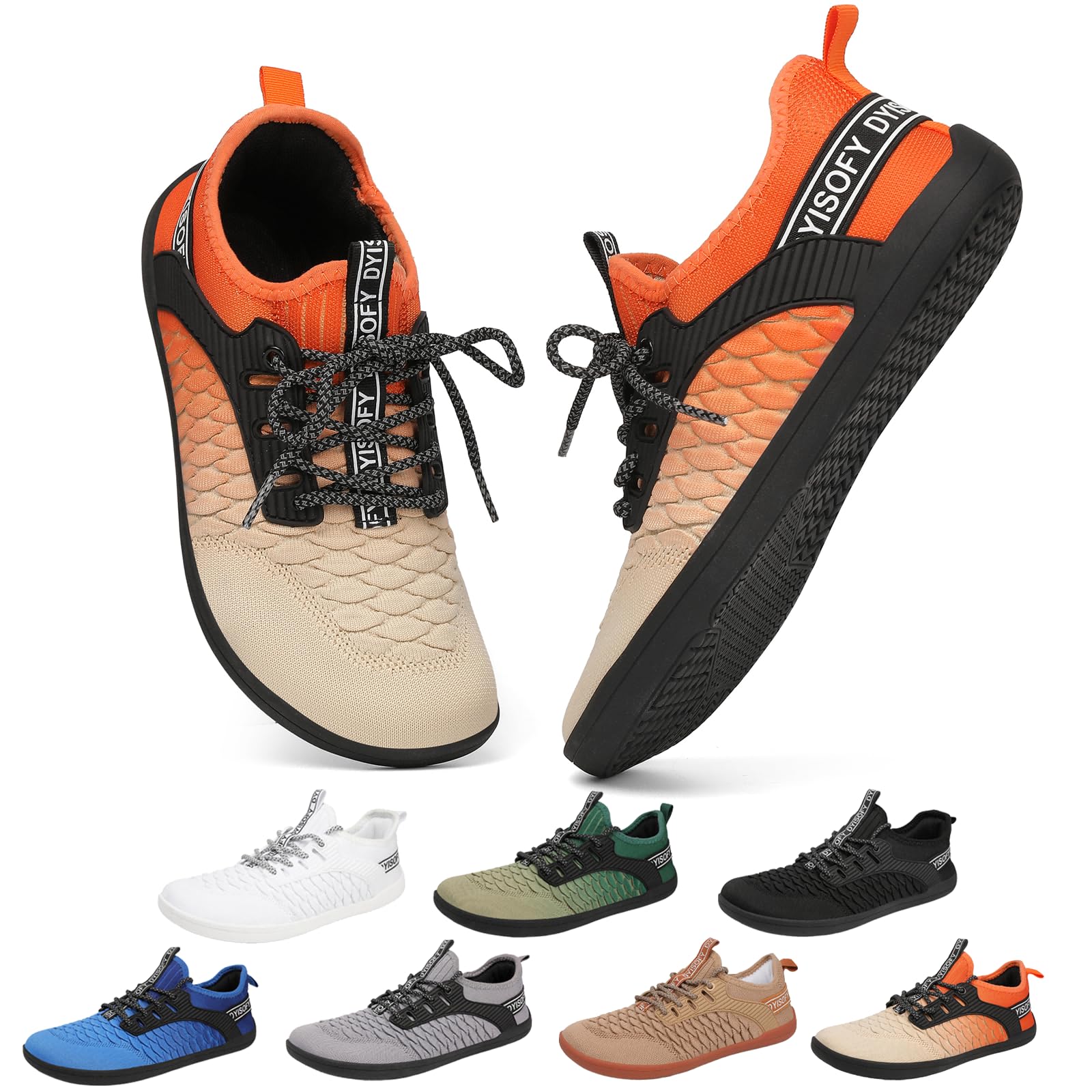 DYISOFY Barefoot Women's Men's Shoes Minimalist Spring Summer Sports Shoes Casual Wide Lightweight Non-Slip Breathable for Walking Gym Fitness Trail Running