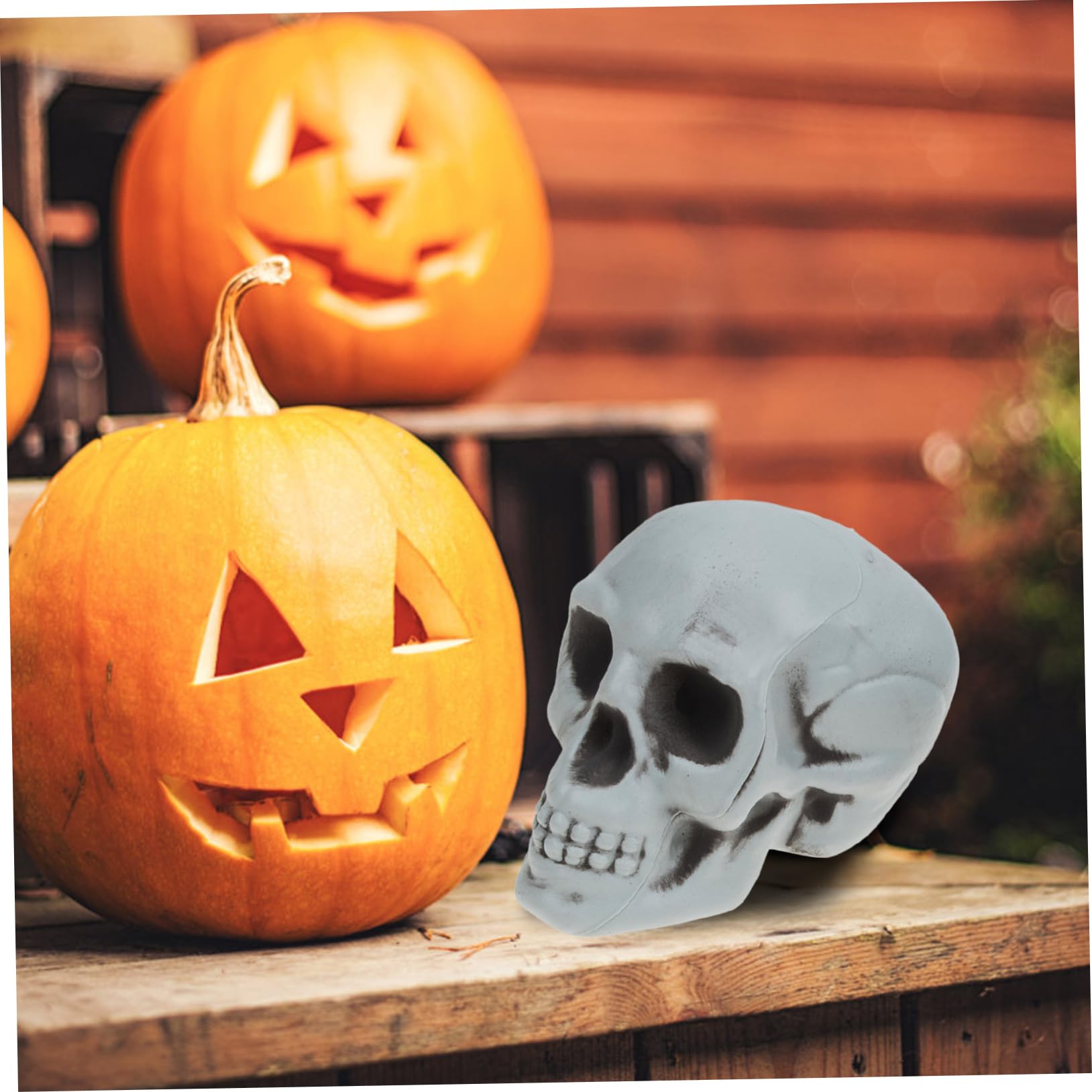 TOPBATHY 16 Pz scheletro di halloween regalini halloween decorazioni halloween giocattoli di halloween ornamento del cranio di Halloween giocattolo oggetti di scena del cranio spaventosi
