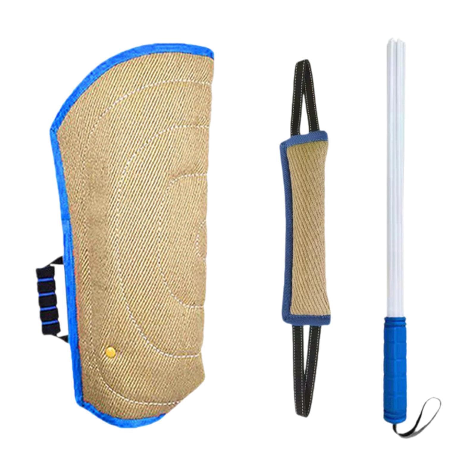 3X Set de Entrenamiento de para Perros con Brazo para, Juguete Masticable para Perros, Cojín de, Barra de Entrenamiento para PE