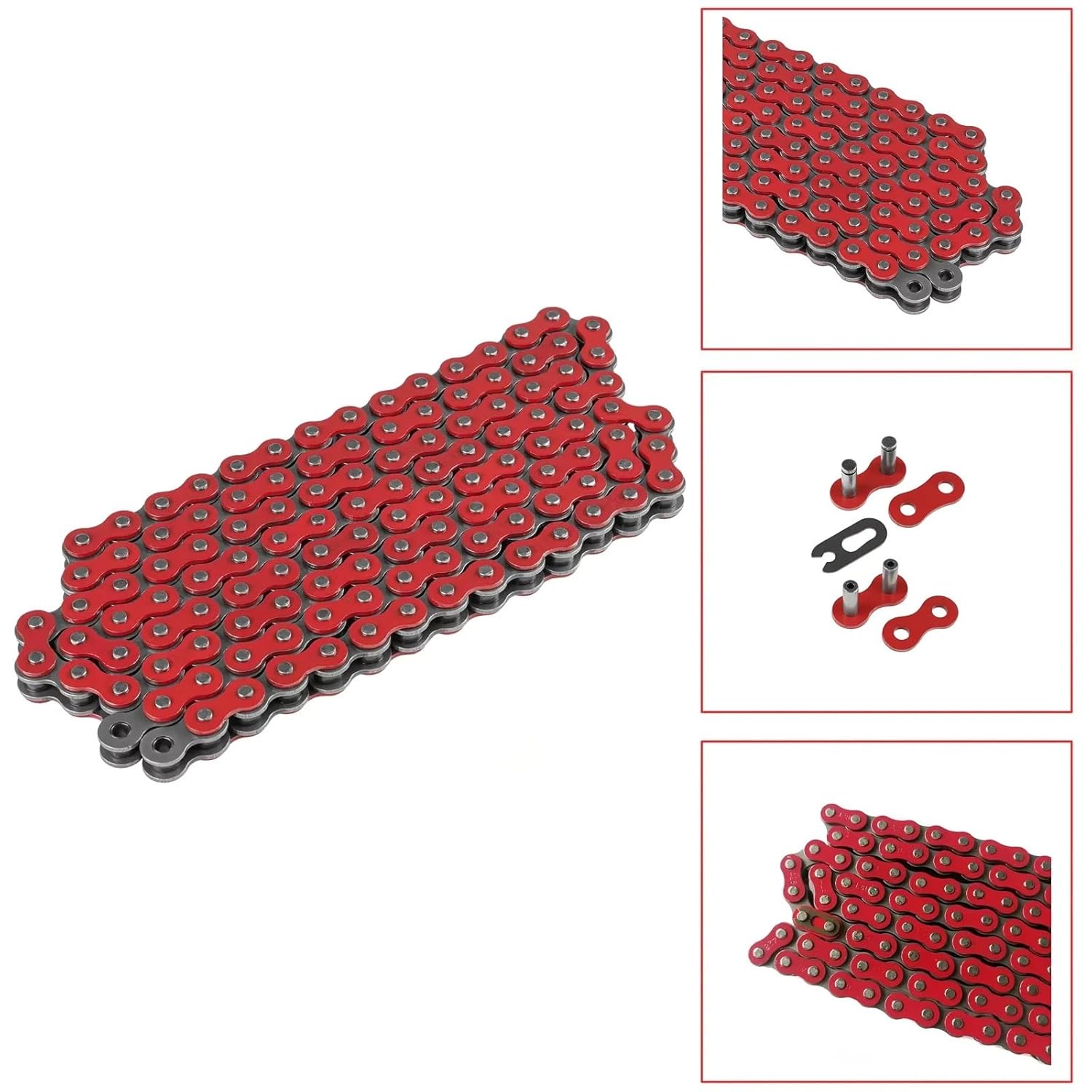 1PC Red/Blue/Green 420 108 Links Motorcycle Drive Chain Powersports Parts for SSR ATV Dirt Pit Bike Accessories(TLL-420-Blue)