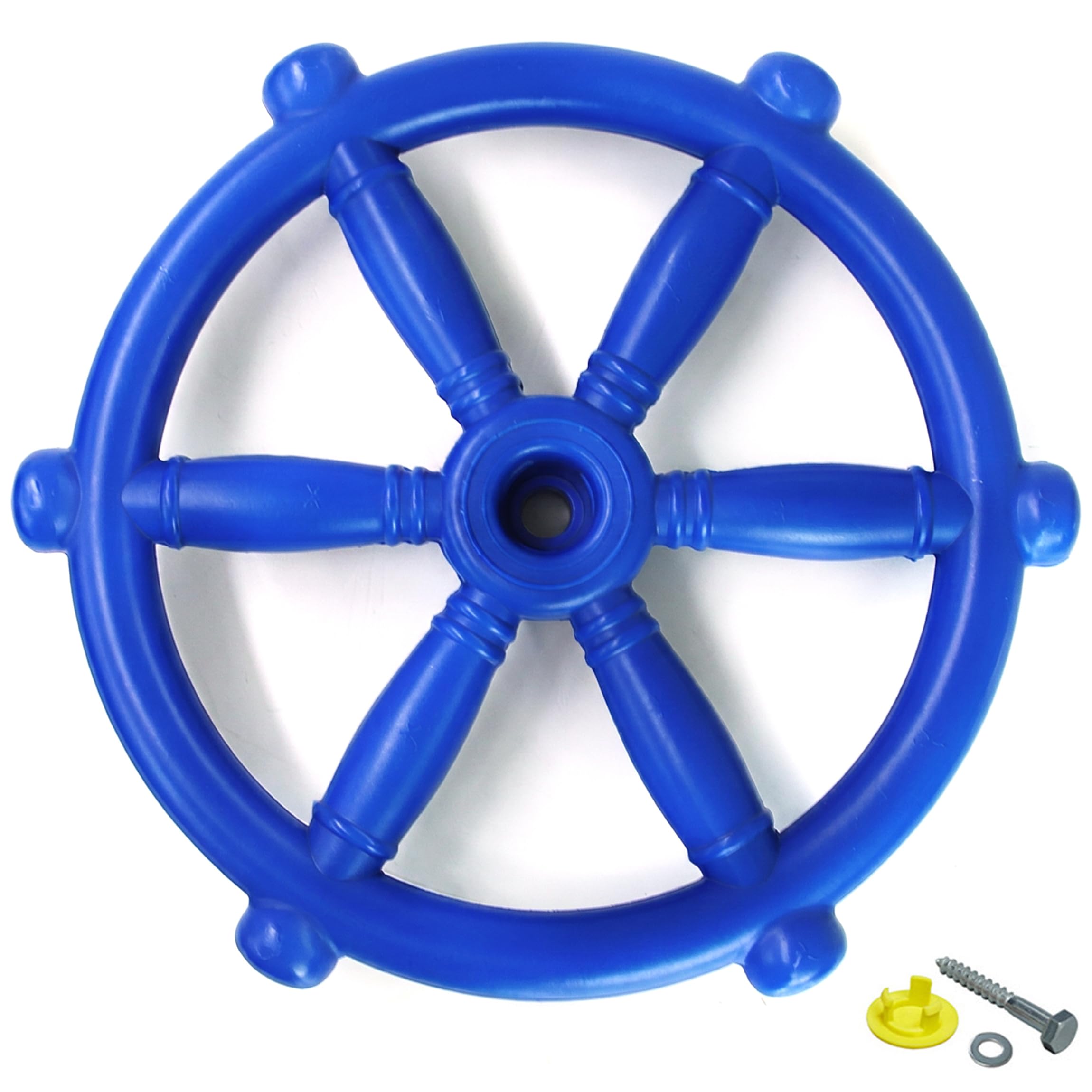 Playground Steering Wheel, Plastic Swing Set Accessories for Kids Outdoor Outdoor Playset Accessories - Blue