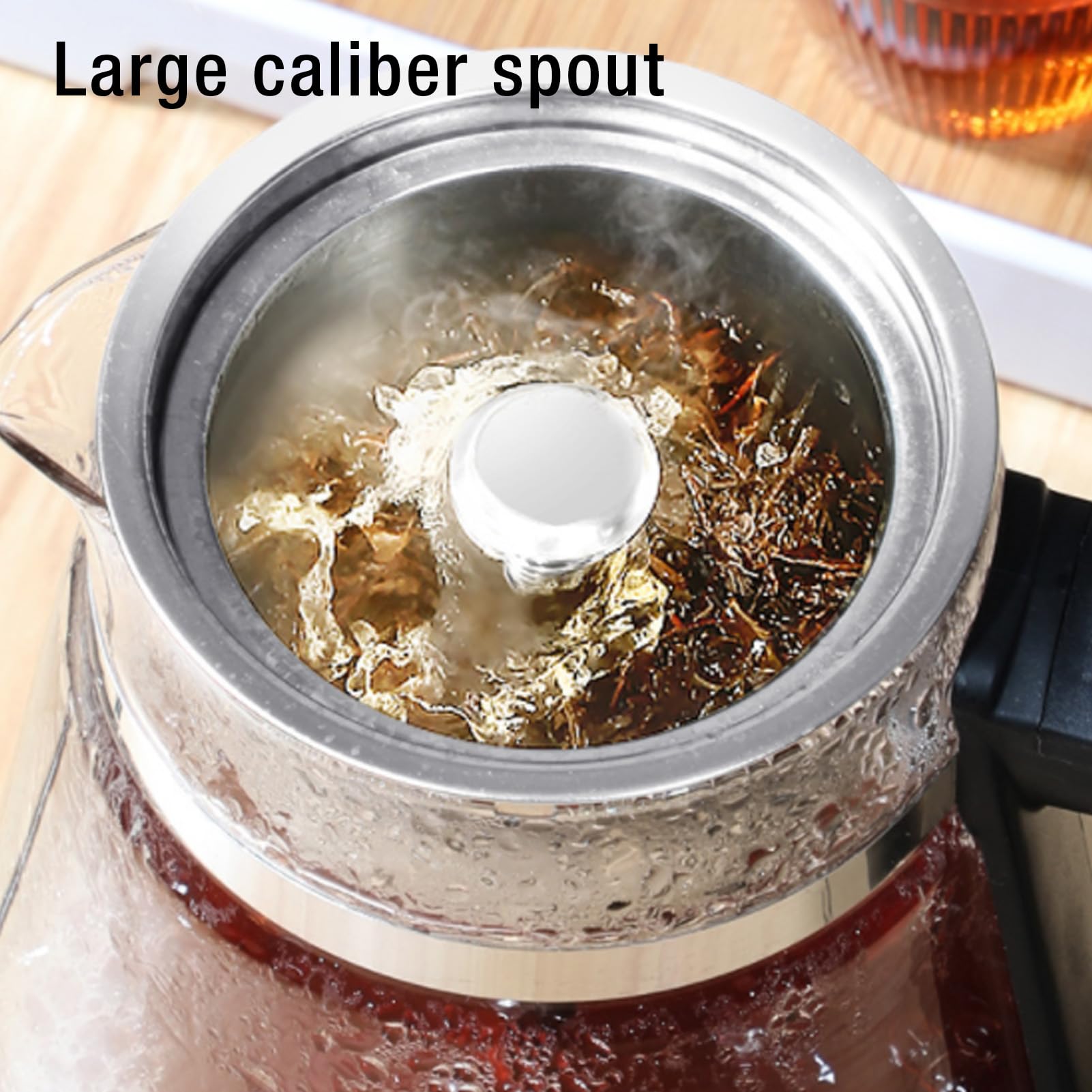 1.2L Electric Kettle Temperature Control - Automatic Tea Maker Machine with Tea Infuser, Steam Delicate Spray, Glass Tea Kettle & Hot Water Boiler, Extracting Loose Leaf Tea Coffee