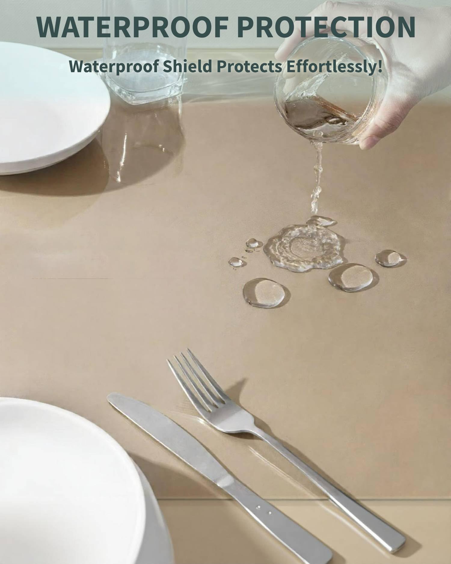 Mantel PVC Transparente 1.7 mm — 80X120cm - Mantel Antimanchas Y Protector Mesa Transparente - Manteles De Mesa Antideslizante/Antiarañazos - Mantel Exterior Fácil Limpieza/Uso Alimentario