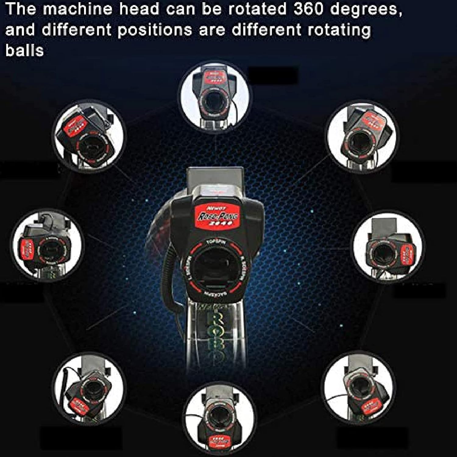 Intelligent Table Tennis Machine Ball Machine, Wire-Controlled Table Tennis Machine Ball Machine, Training Machine Automatic Tennis Ball Machine 200+ Balls