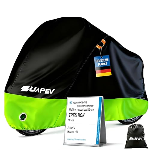 ZUAPEV Housse Velo Exterieur Protection, Bache Velo Exterieur Impermeable 210D