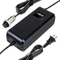 Vista 14 de YZPOWER Cargador de 58.8V 2A Conector XLR de 3 pines para baterías de litio de 52 V, adaptador de corriente con pantalla HD de voltaje de carga