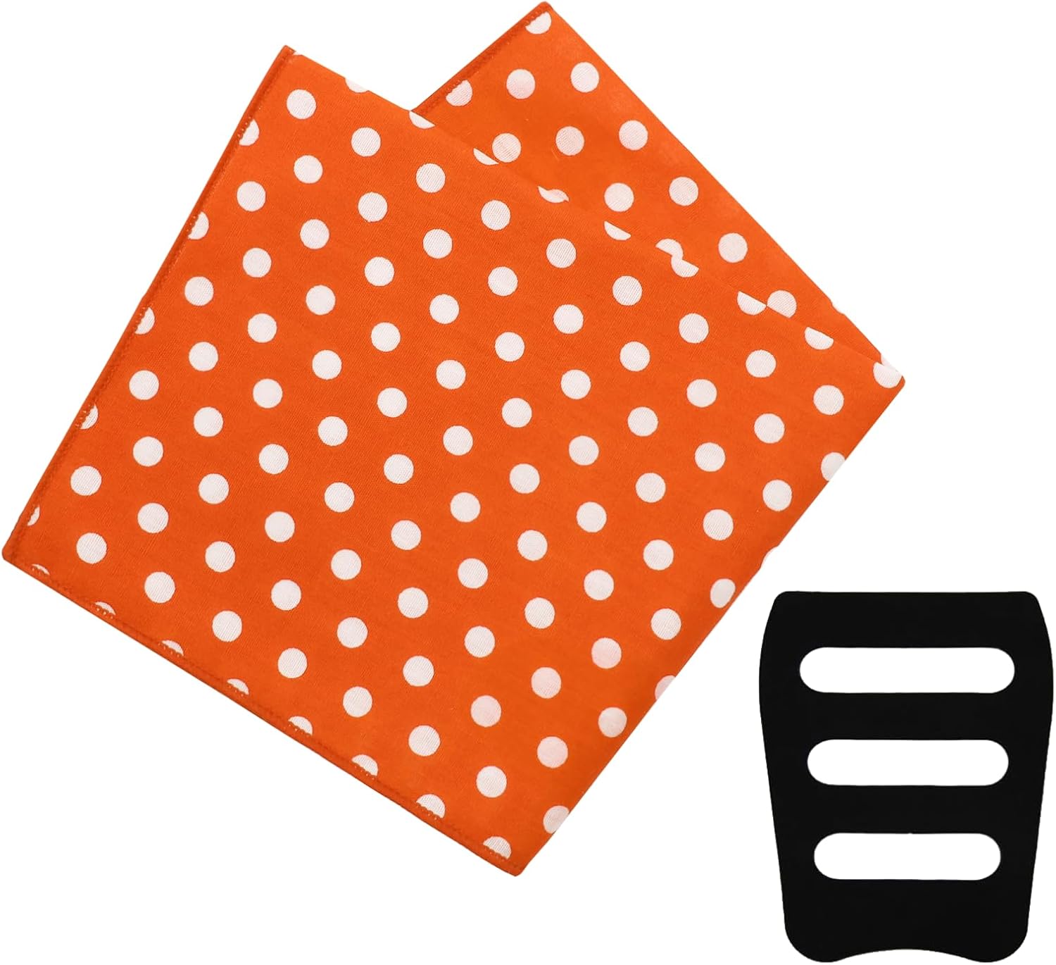 Cotton Pocket Squares for Men with Holder, Polka Dot Handkerchief