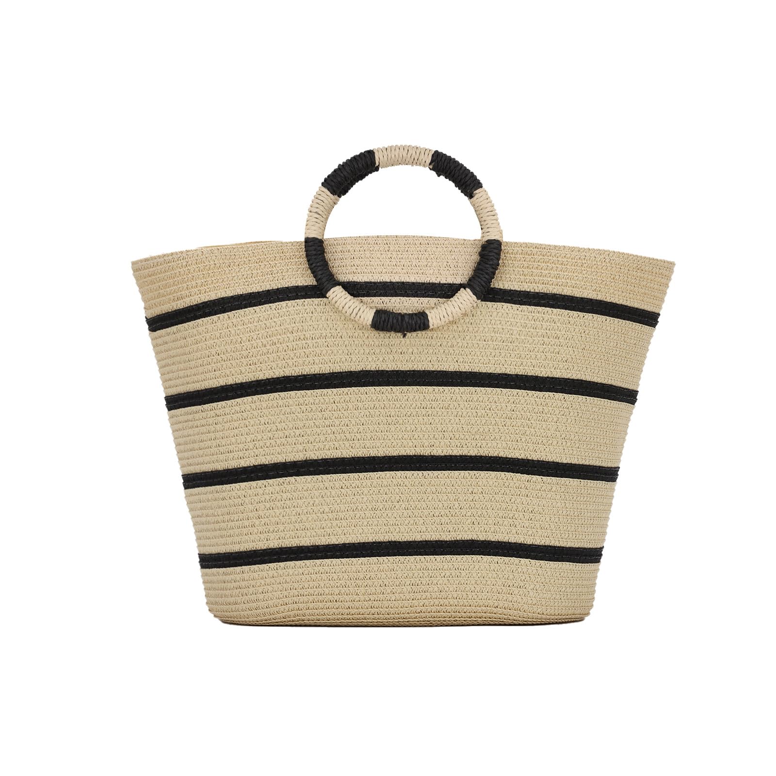 Fecialy Stroh Crossbody Tasche für Damen Handgemachte Rattan