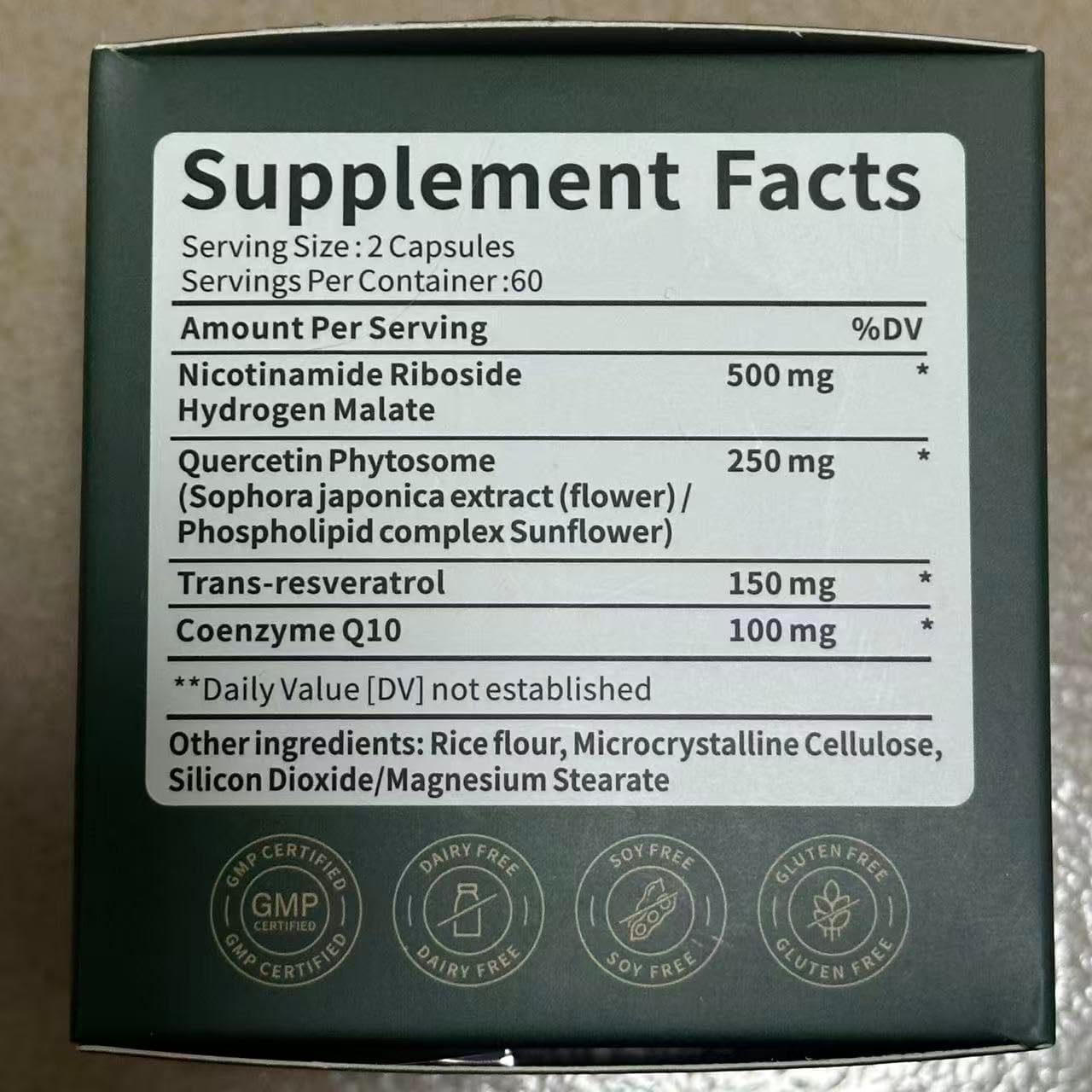 NAD Supplement, NAD+ Nicotinamide Riboside Resveratrol 1000mg, Liposomal NAD Supplement for Women & Men, NAD Plus with CoQ10 for Cellular Energy & Healthy Aging, 120 Caps - 60 Day Supply - Image 8