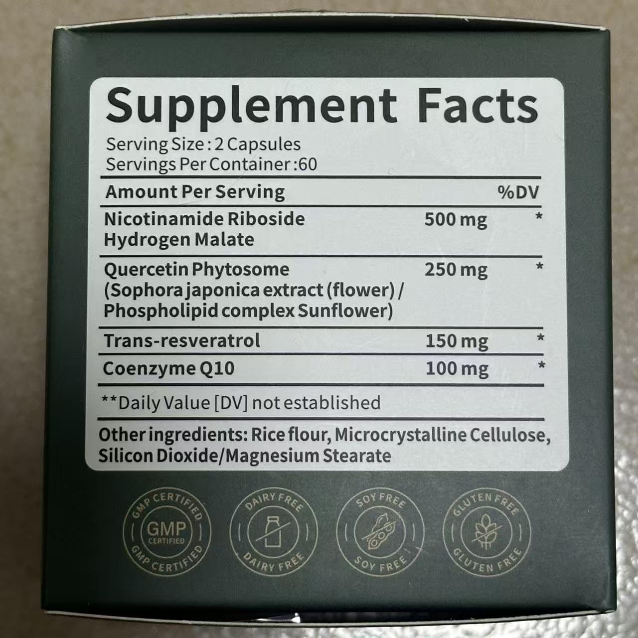 NAD Supplement, NAD+ Nicotinamide Riboside Resveratrol 1000mg, Liposomal NAD Supplement for Women & Men, NAD Plus with CoQ10 for Cellular Energy & Healthy Aging, 120 Caps - 60 Day Supply — Amazon image 8
