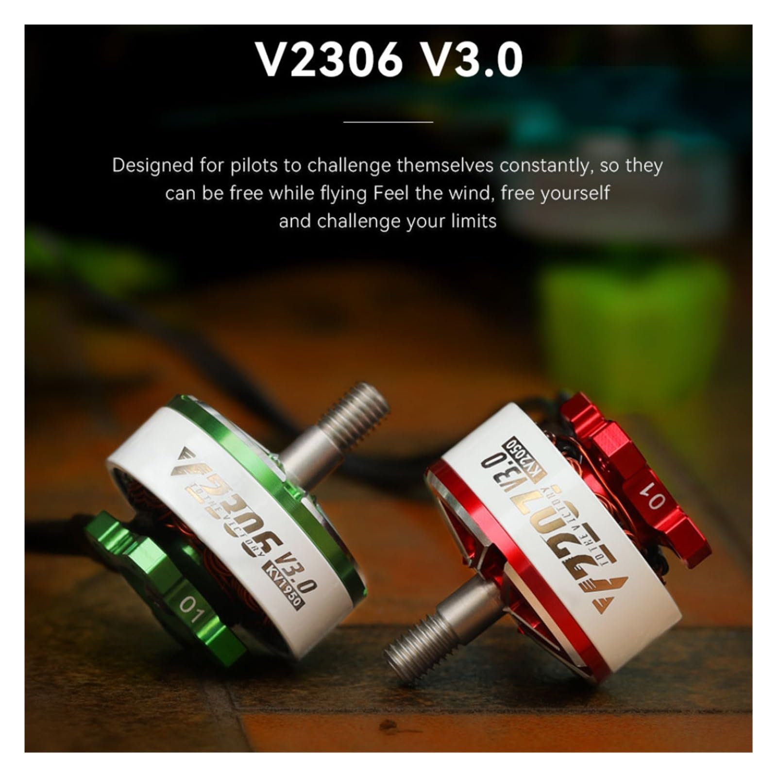Motore Brushless 2306 2450KV per Drone FPV Freestyle Corsa, 32g Leggero CNC