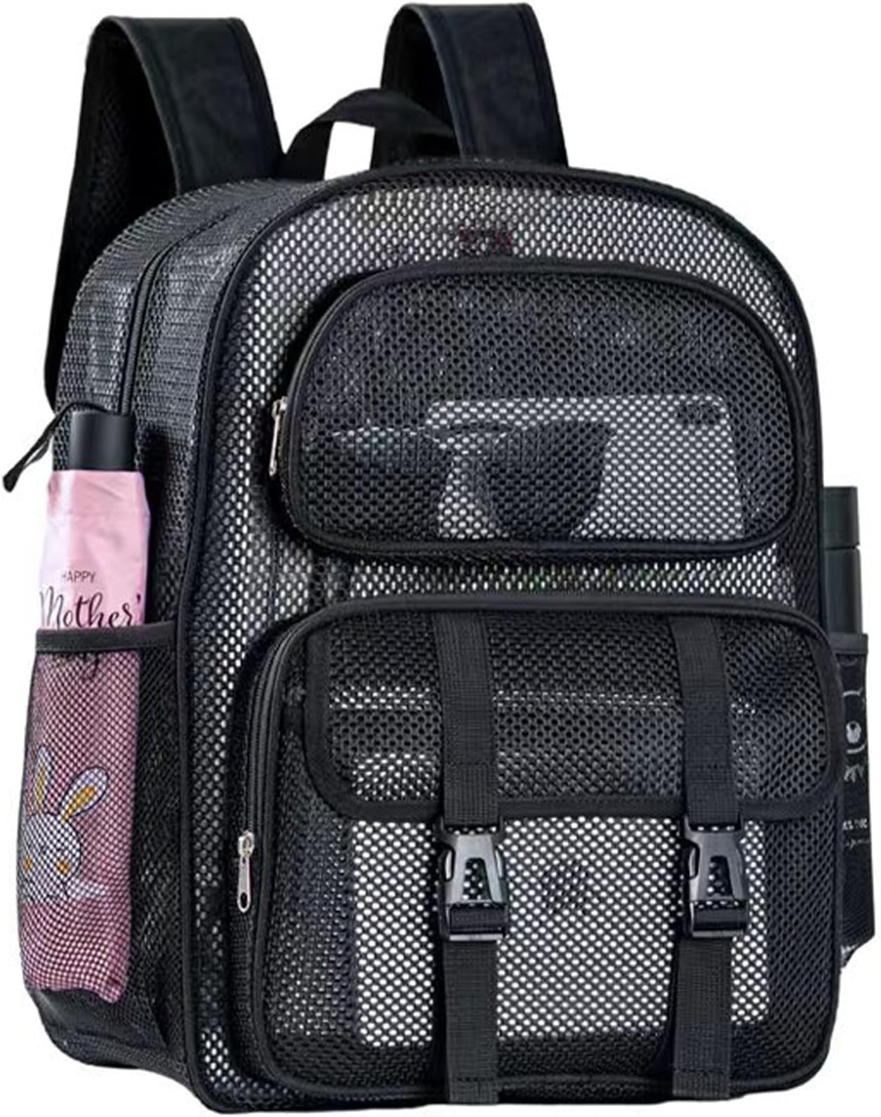 SWANSWIFTMesh Backpack for School Heavy Duty, See Through Backpack for Women Men Student Diving Travel(3 sizes)