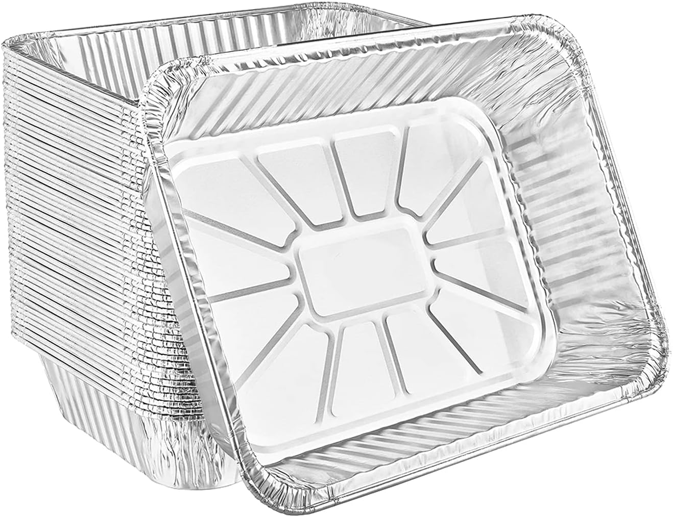 Large Rectangle Rack Aluminum Roaster with No Lids (100)