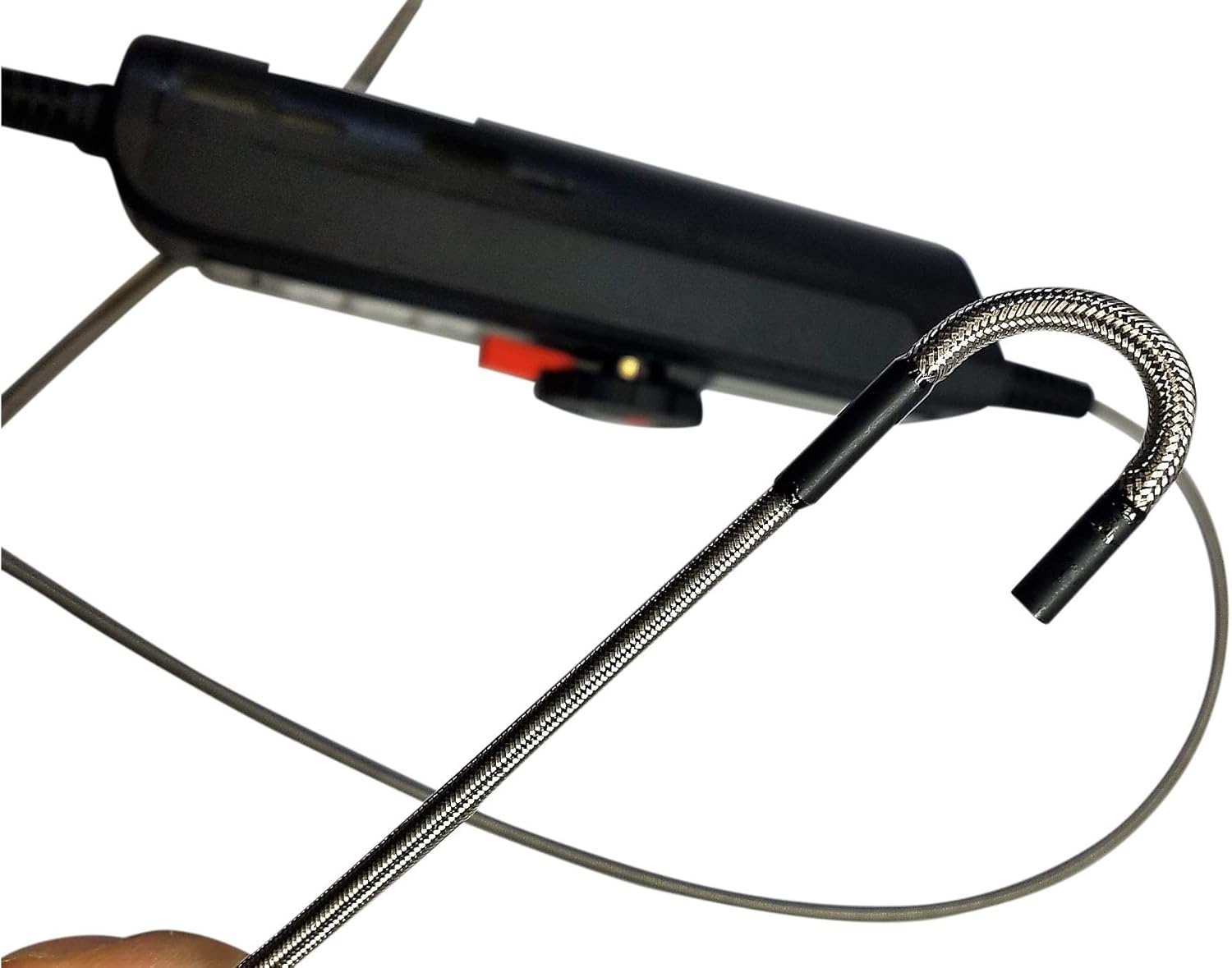 Vividia D3245 USB Digital 2-Way Articulating 180 Degree Borescope Videoscope Inspection Camera with 4.5mm Diameter 1.5 Meter Long Camera Probe for PC MacOS Android for Diesel and PT6 Turbine Engines
