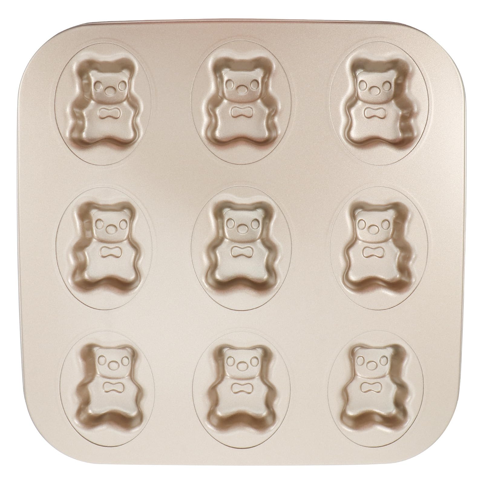 Hemoton Madeleine Mold Cake Pan Nonstick Small Baking Pan Bear Baking Mold Heavy Carbon Steel for Oven Baking Cookies Cake Chocolate