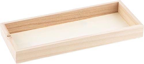 Miniatura 1 de Hammont Bandeja de bambú para servir de cocina, bandejas de madera ecológicas para carne, verduras, queso y charcutería, paquete de 4 bandejas para