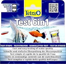 Tetra Test 6in1, Test dell'Acqua per l'Acquario, Controllo Facile e Veloce della Qualità dell'Acqua, 25 Strisce