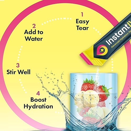 Miniatura 6 de Polvo de electrolitos  3 veces electrolitos, 12 azúcar con vitamina C, B3, B6, electrolitos en polvo para hidratación, recuperación e inmunidad,