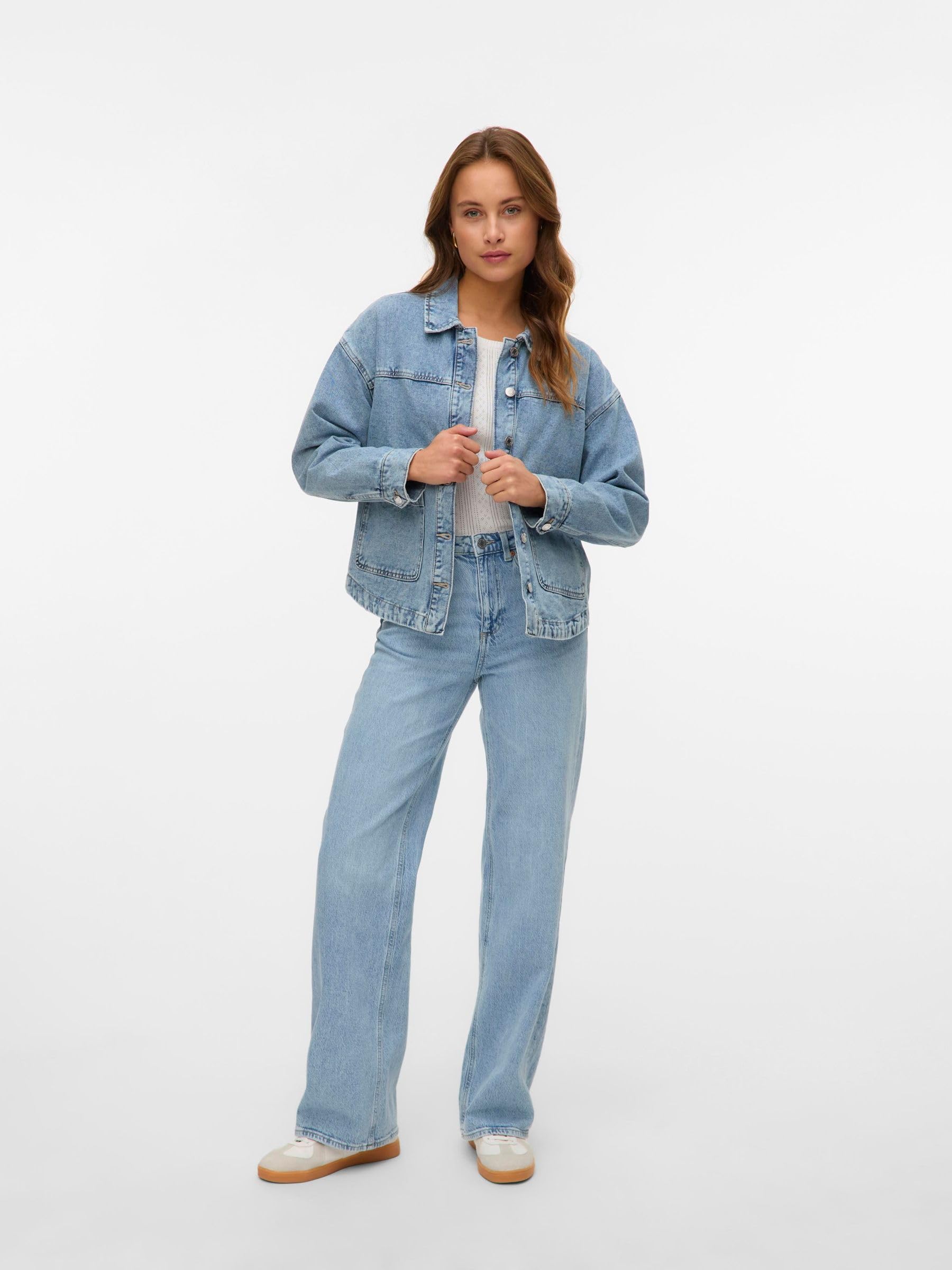 VERO MODA Veste-Chemise VMJAMIE Veste en Jean