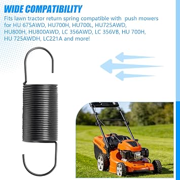 581351301 Tension Spring for Husqvarna,Craftsman,Poulan Mowers (4 PCS)