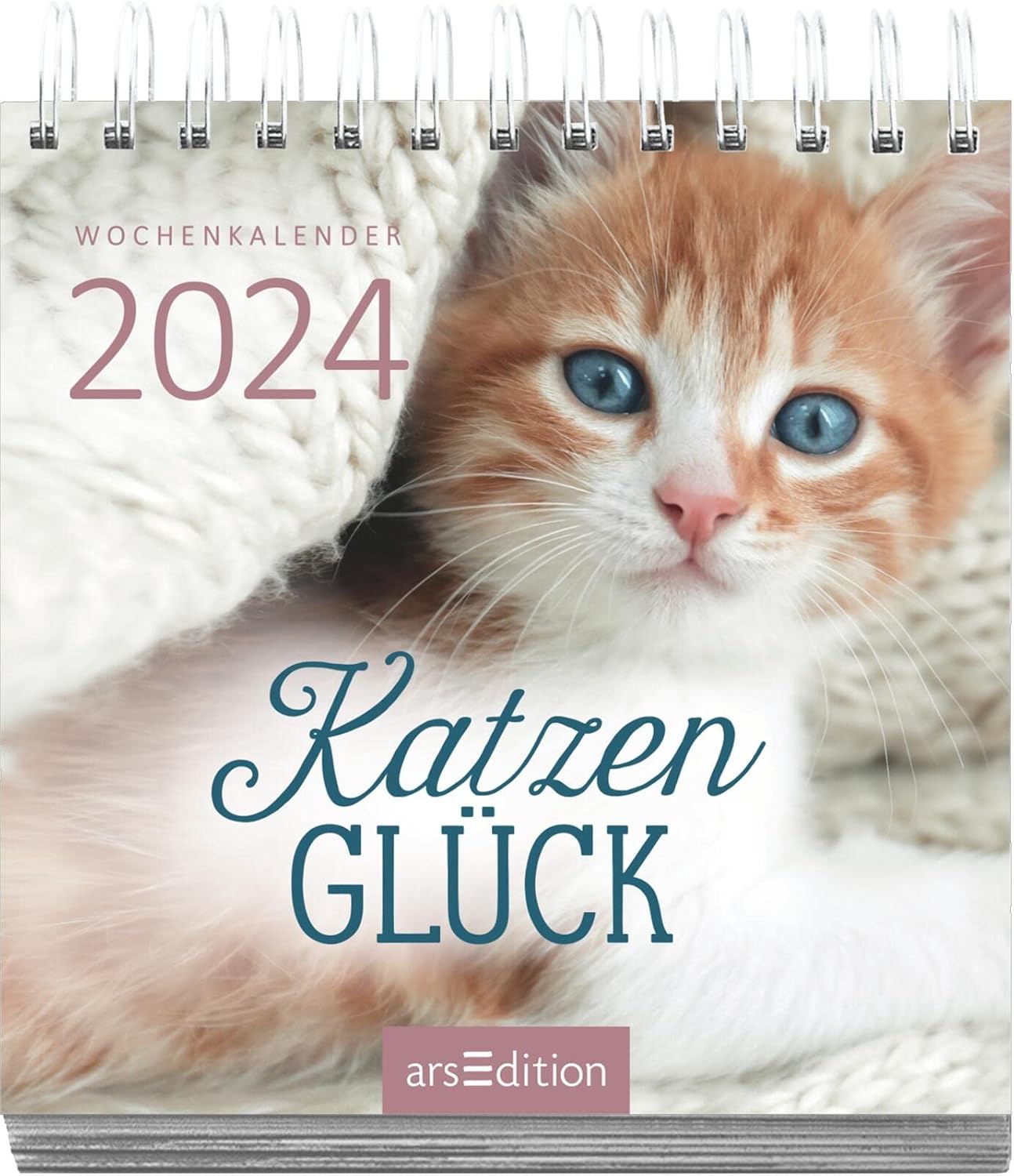 Mini-Wochenkalender Katzenglück 2024