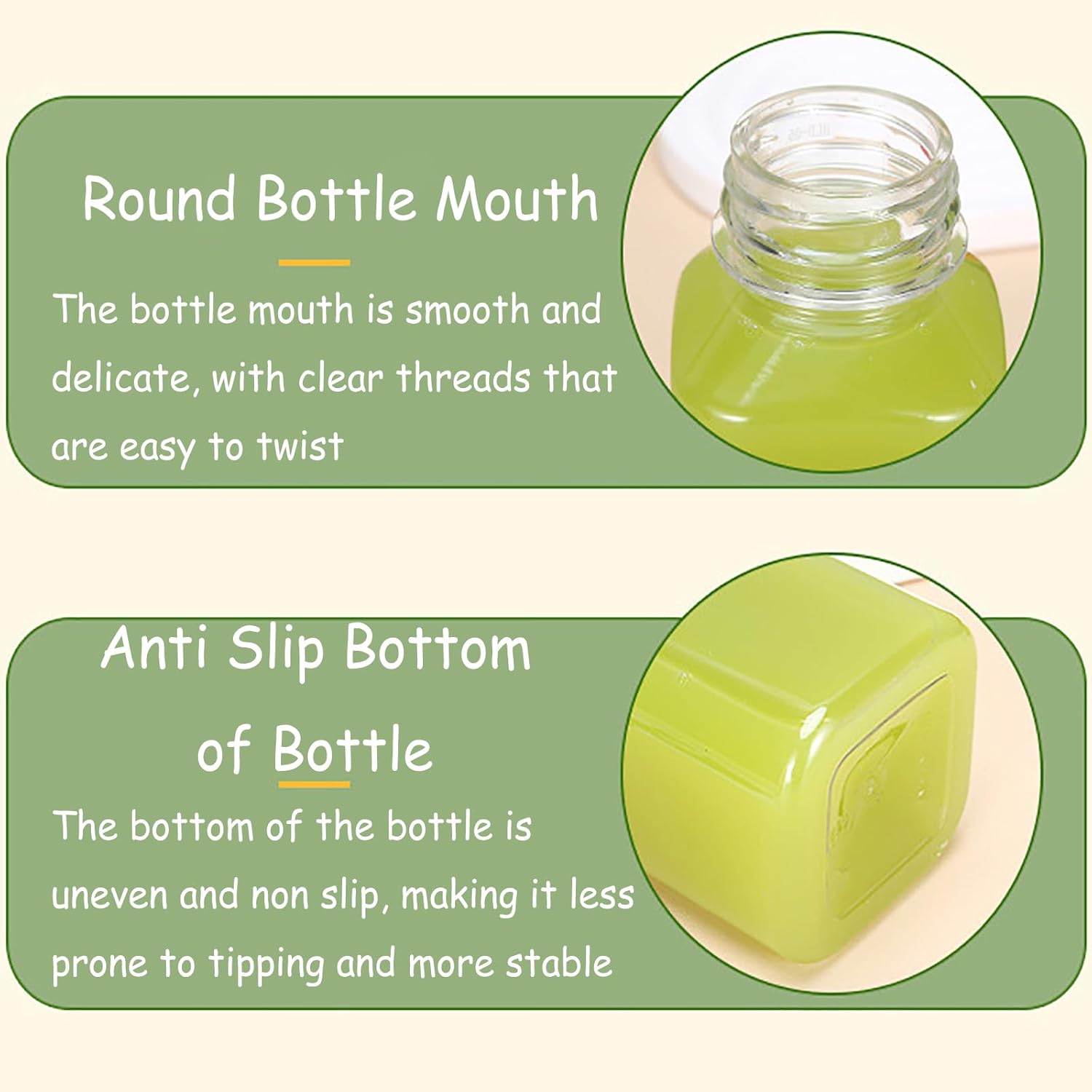 12PCS 2oz Small Plastic Juice Bottles with Lids Labels Small Funnels, Reusable Transparent Plastic Bottles Suitable for Ginger Juice and Other Beverages - Image 3