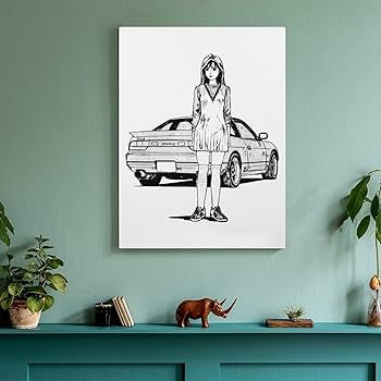 Amazon.co.jp: アートパネル 頭文字d イニシャル D 装飾画 30x40cm