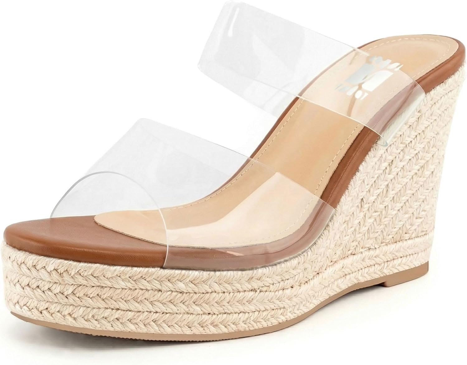 WIRALOMI Women Sandals - Clear Wedge Heel Design