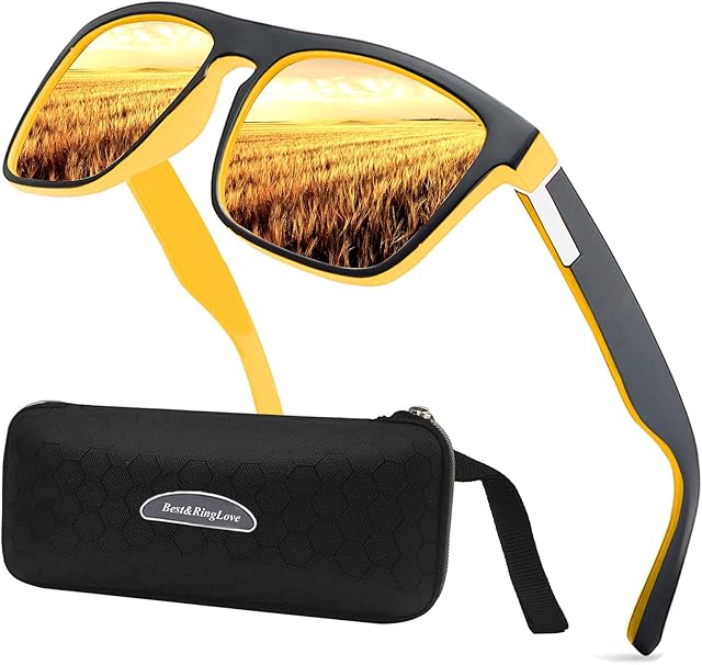 LEDING&BEST Sunglasses Polarised Men Women Cool Fishing Driving glasses Anti-glare Eyewear Travel Goggles Fashion Sunglasses
