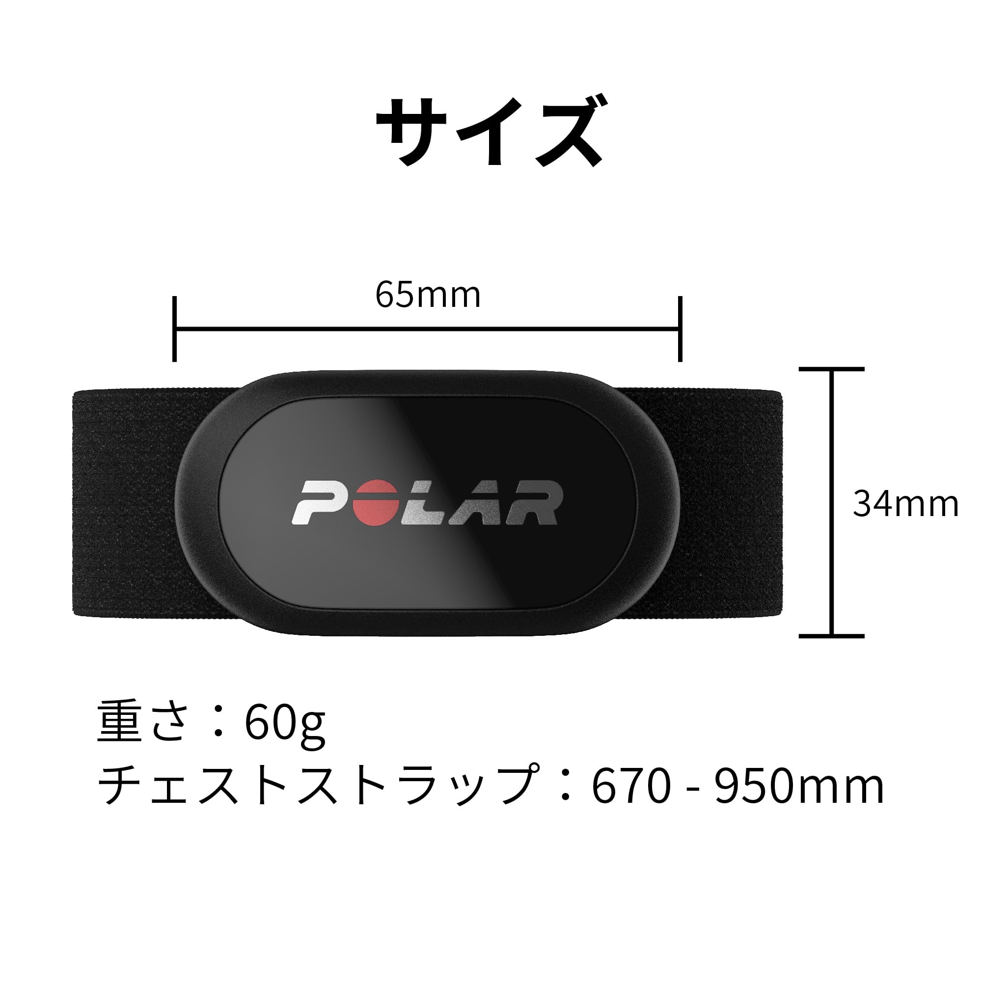 POLAR (ポラール) H10 N (Polar H10 N) Electrocardiographic Chest Heart Rate Sensor