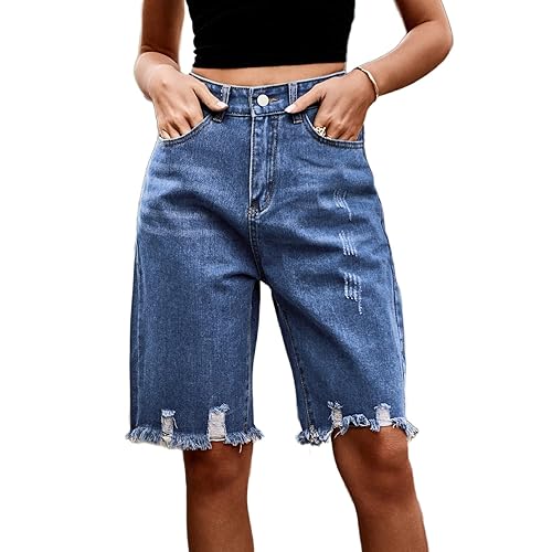 Sumleno Women's Jorts Y2k Baggy Jean Shorts Casual High Waist