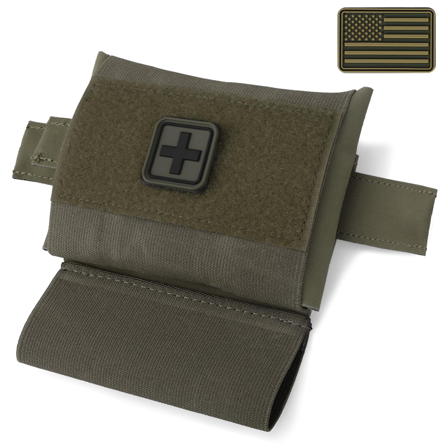 LIVANS Molle IFAK Micro Trauma Pouch, Tactical First Aid Belt IFAK Bag Medical EMT Emergency Survival Med Pouch Small EDC Portable Pack with Tourniquet Hammock for Duty Belt Vest Hunting