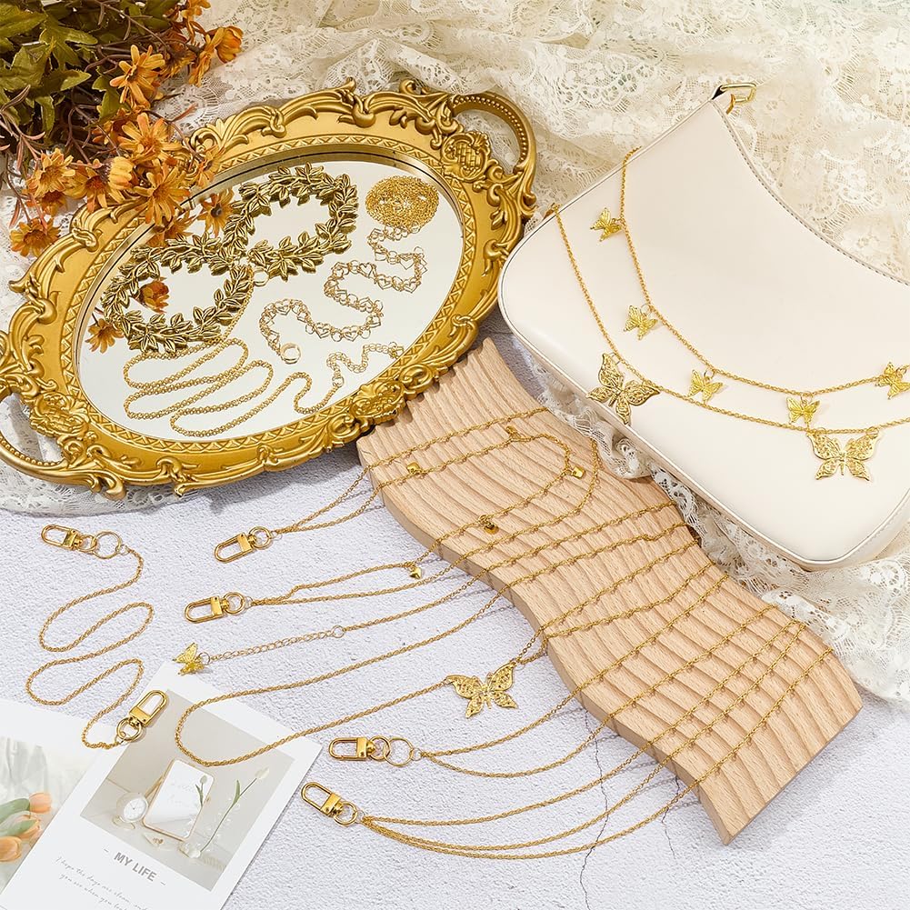 8Pcs Waist Chain Belt Jeans Pants Chain, 8 Styles Punk Pocket Chains HipHop Wallet Chains, Adjustable Women Long Belt Body Belly Jewelry for Dresses Jeans Trousers Wallet - Image 4