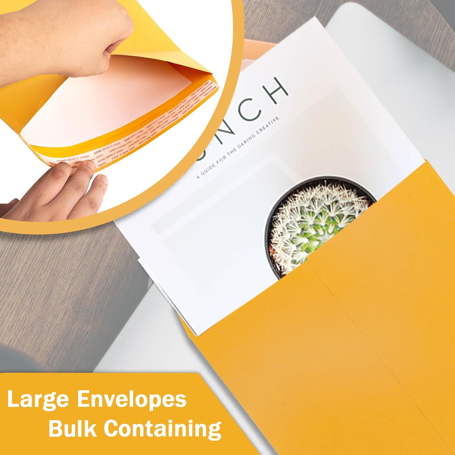 10x13 Manilla Envelopes Self Seal 250 Pack, Goefun 100 GSM Paper Large Yellow Brown Catalog Envelopes with Peel & Seal Closure for Mailing, Organizing and Storage
