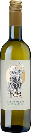 MUTiX 0.0 Glühpunsch Alcohol-Free - Made from Dealcoholised White Wine 6 x 0.75 L Alcohol-free Mulled Wine