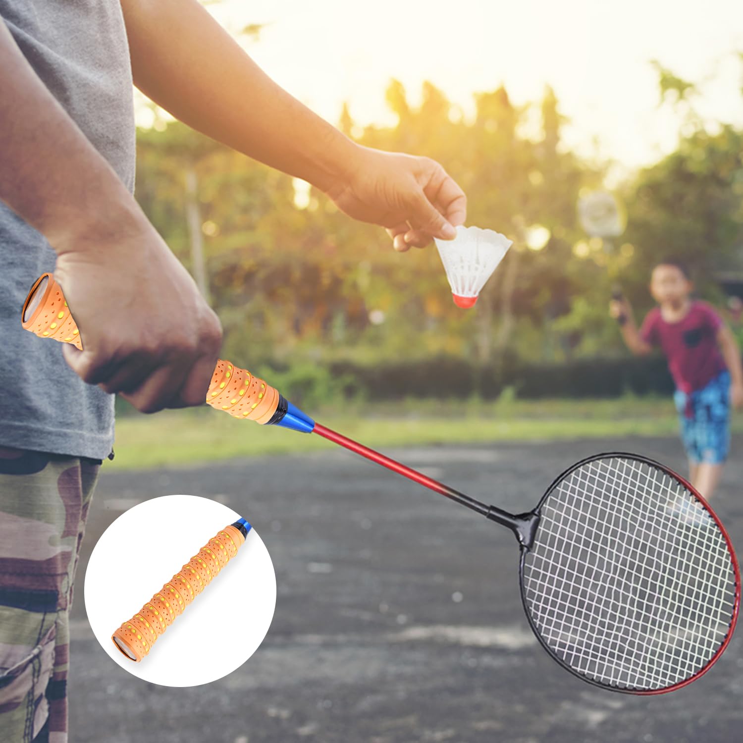 Set 4 Nastri Per Impugnature Racchette - Antiscivolo, Assorbente, Per Tennis, Padel, Badminton - Foto 3