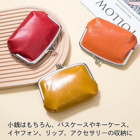 Amazon | 親子がま口 財布 本革 レディース 大容量 ウォレット 小物