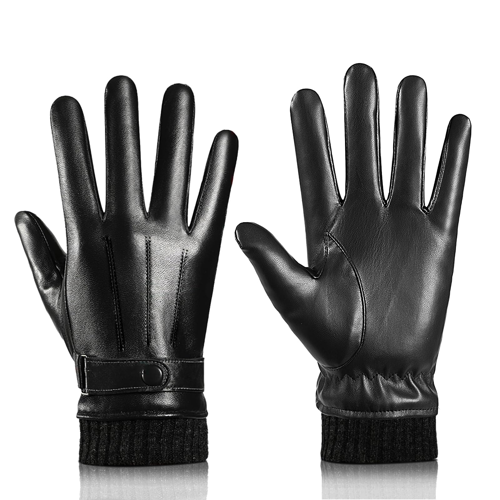 Amazon | [Favoreal] 手袋 メンズ バイク グローブ 革 スマホ対応 冬用