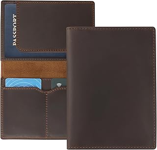 Leather Passport Holder, Handmade Passport cover, Travel Wallet Cover Case for Men and Women, Leather Travel Documents Organizer Protector, JC107
